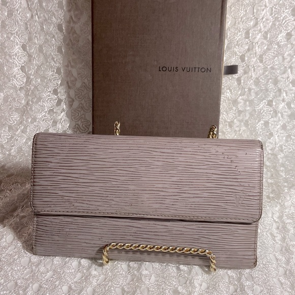 RARE Lilac-Grey Louis Vuitton Tresor Tri-fold wallet & Box - Picture 1 of 16
